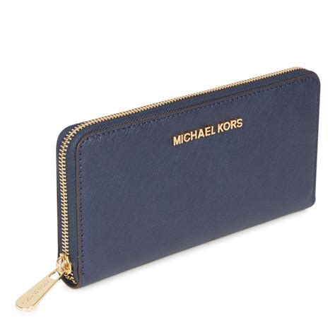 michael kors navy continental wallet|Michael Kors Wallet saffiano leather.